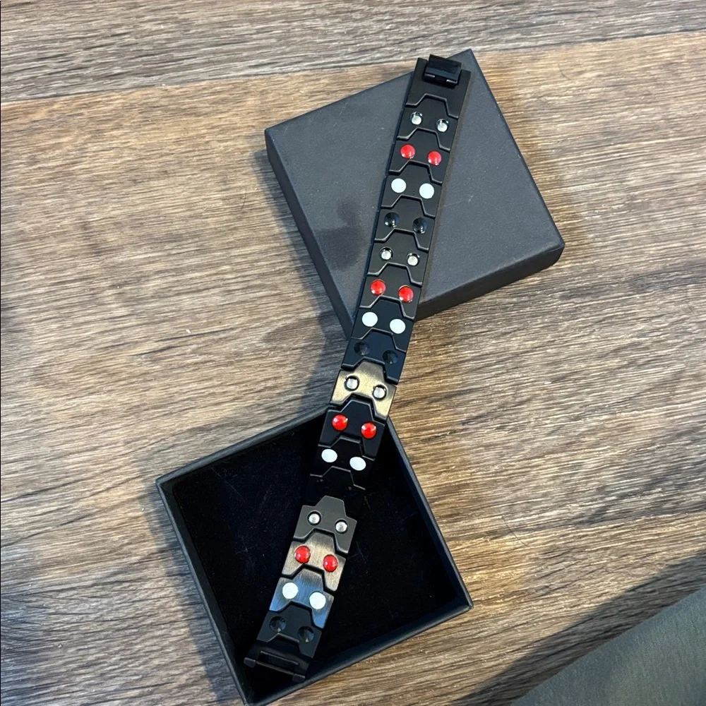 Magnetic Lymphatic Drainage Bracelet - Black